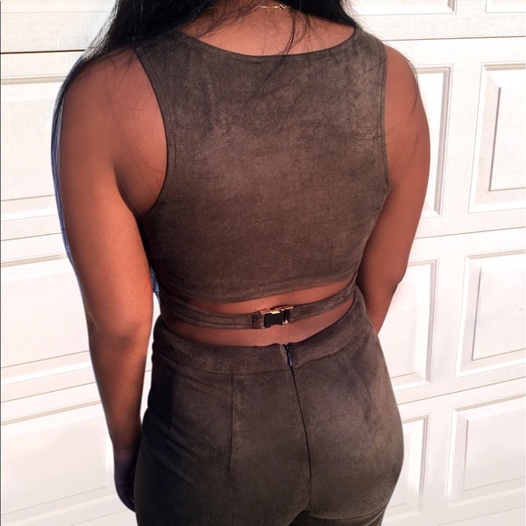 Soft Suede Hi Waist Pant - Picture 5 of 7